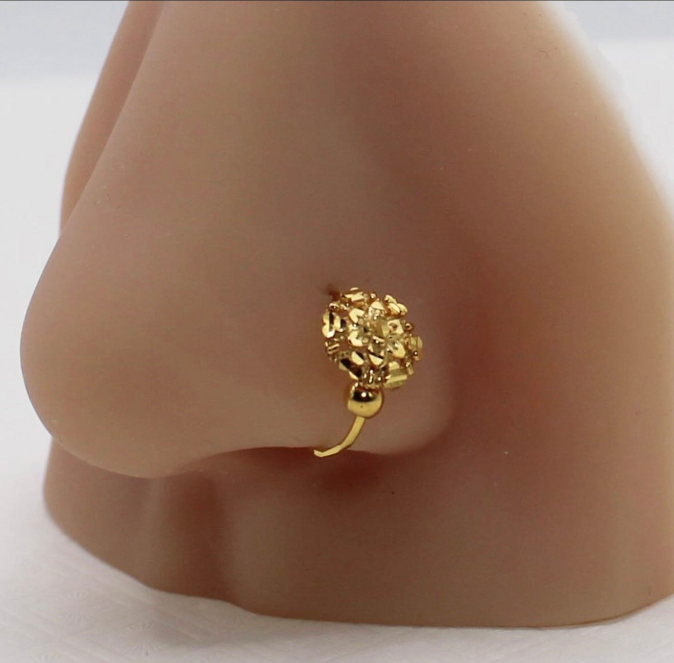 Round Stud Hoop