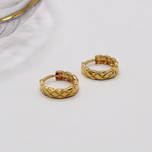 Criss-cross Detail Hoops