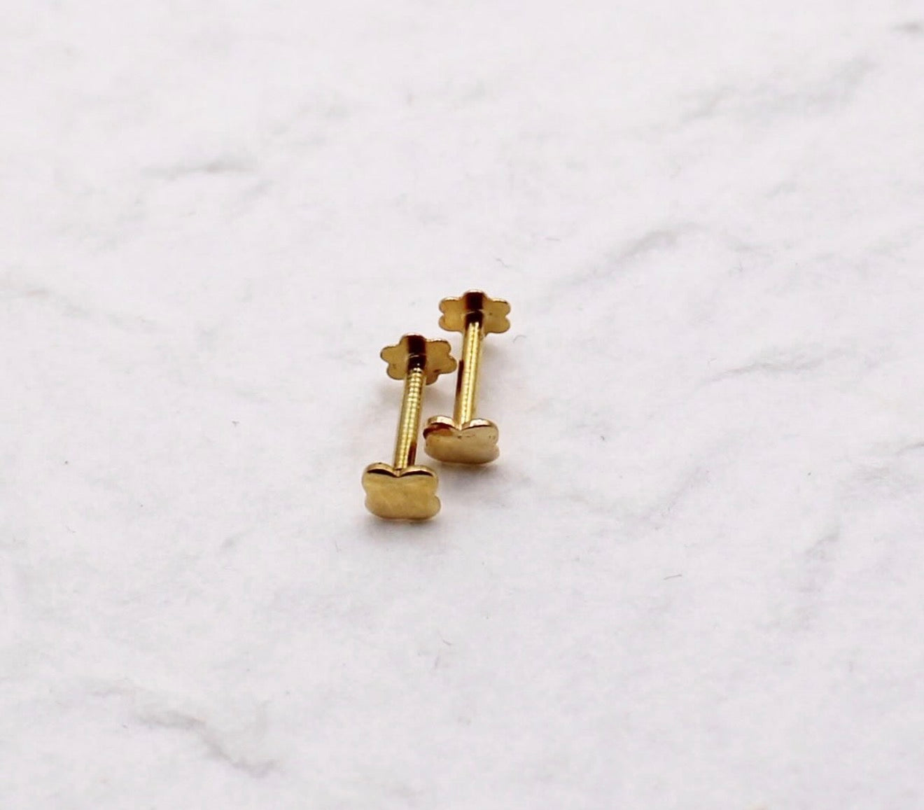 Super Tiny Clover Studs | 3mm