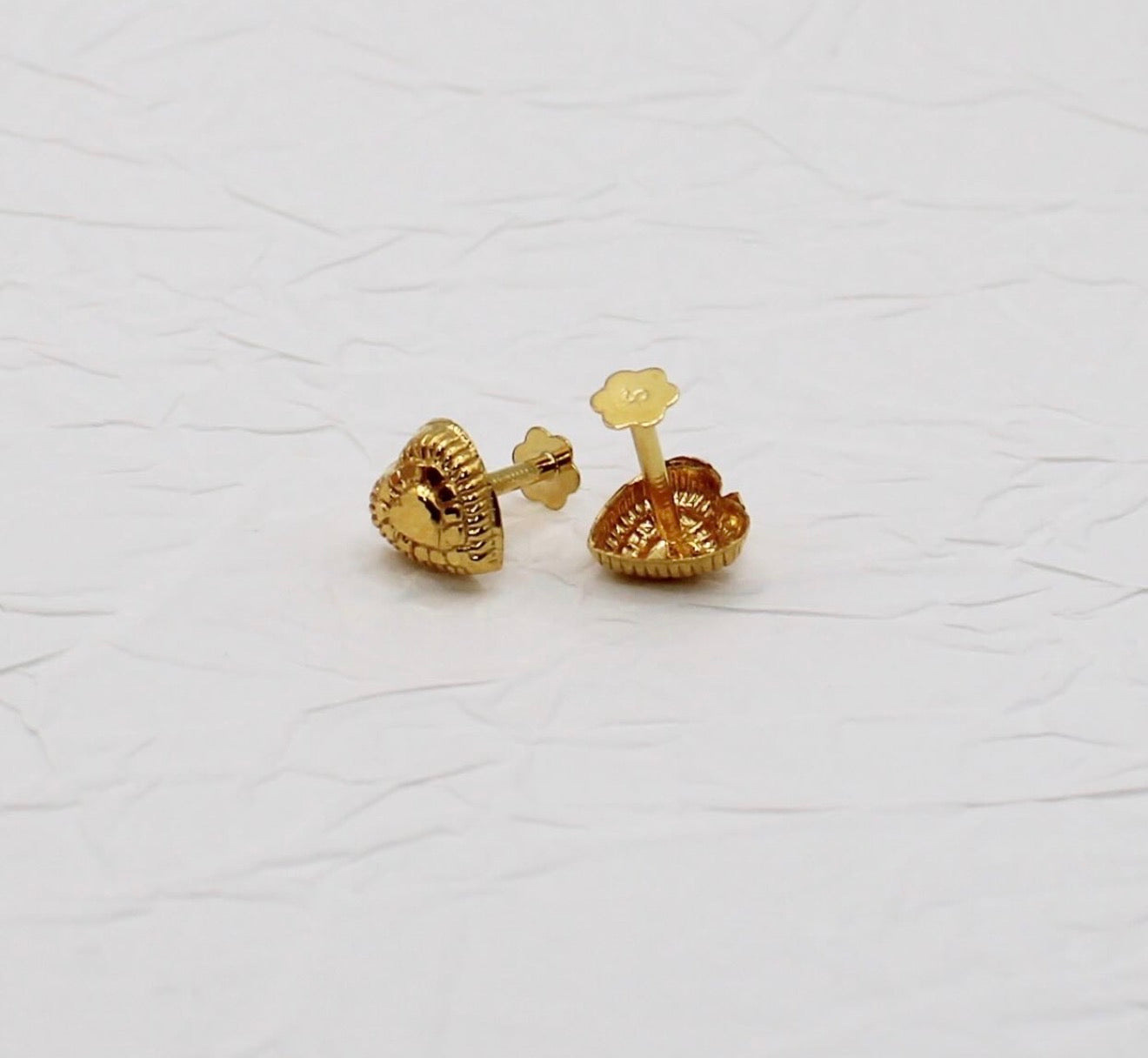 Hollow Heart Studs