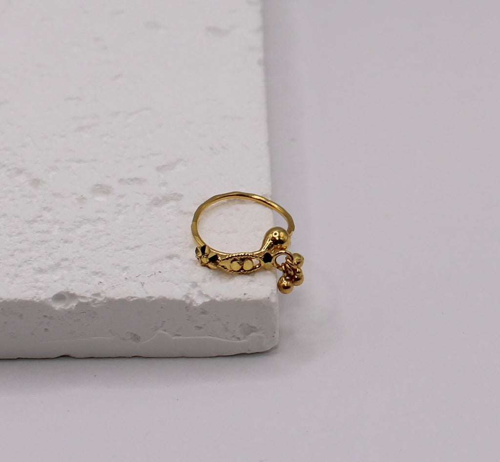 Gold Detailed Hoop