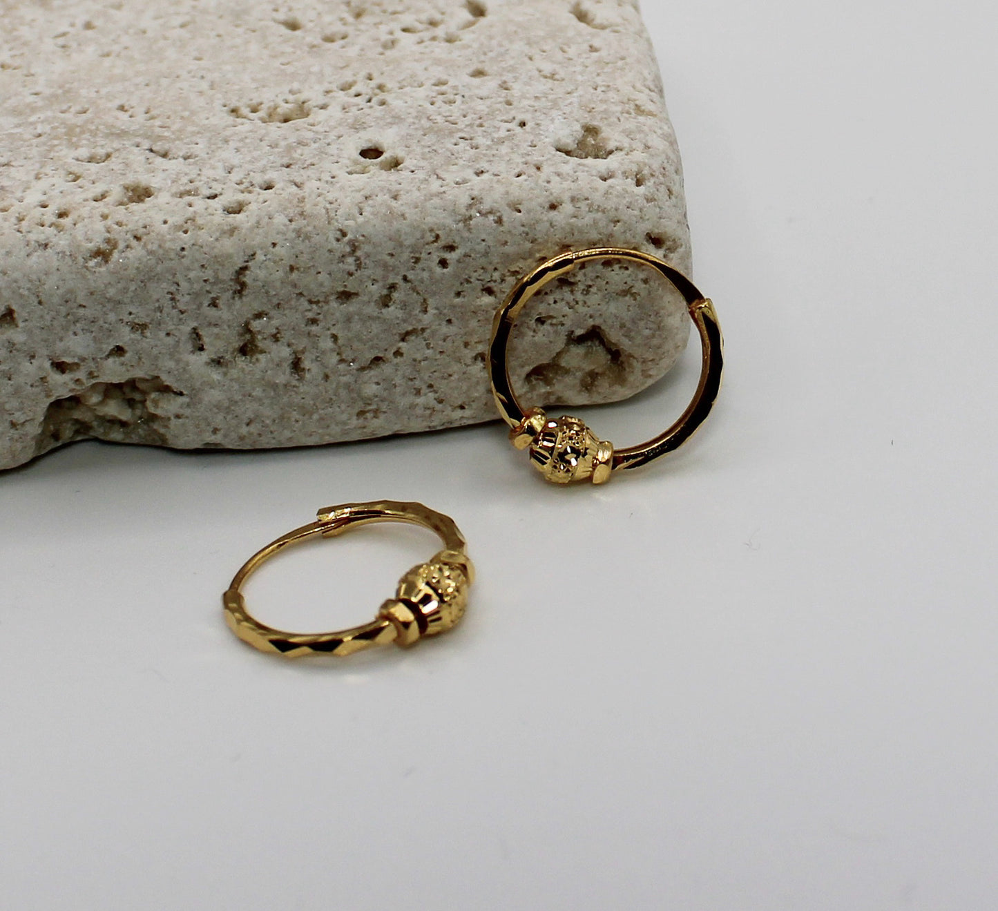 Small 22carat Hoops