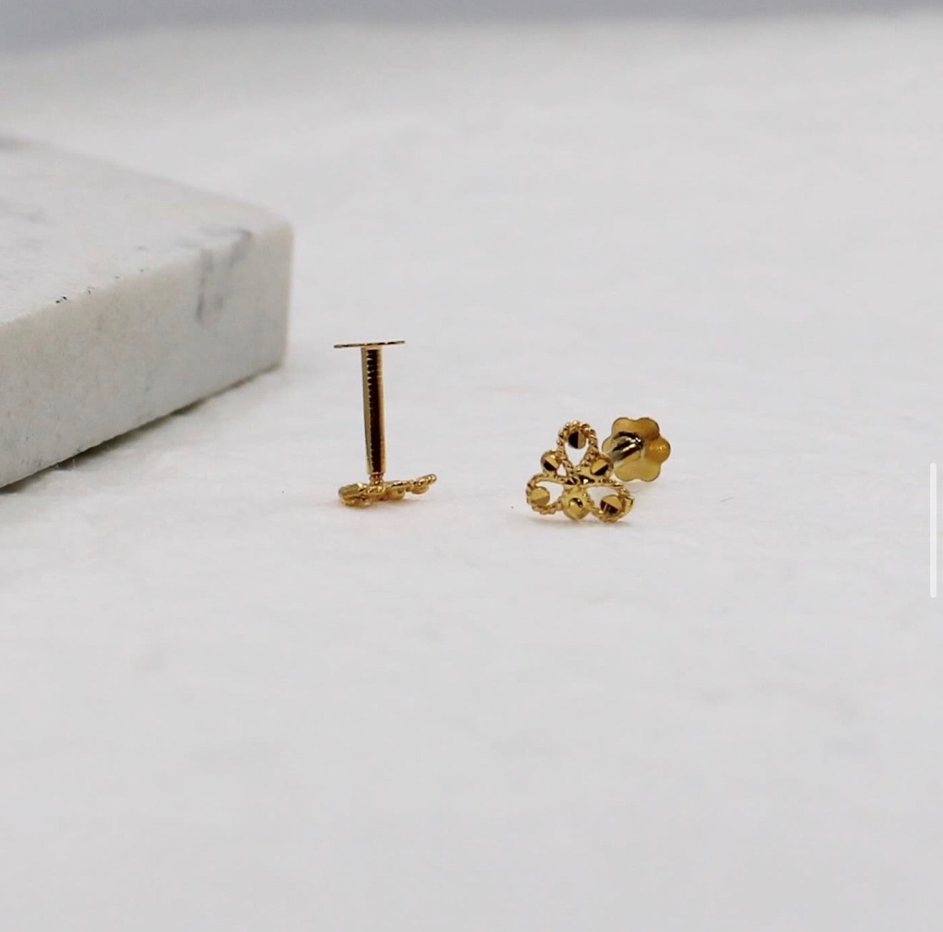 Triangle Filigree Stud