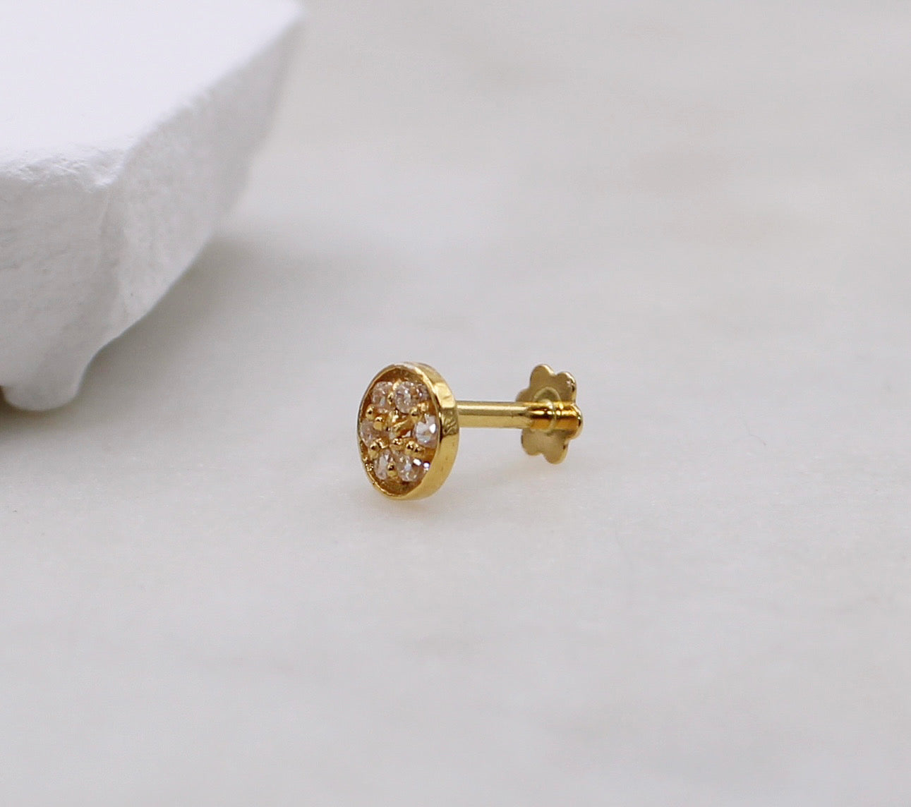 Gold Rim Stud