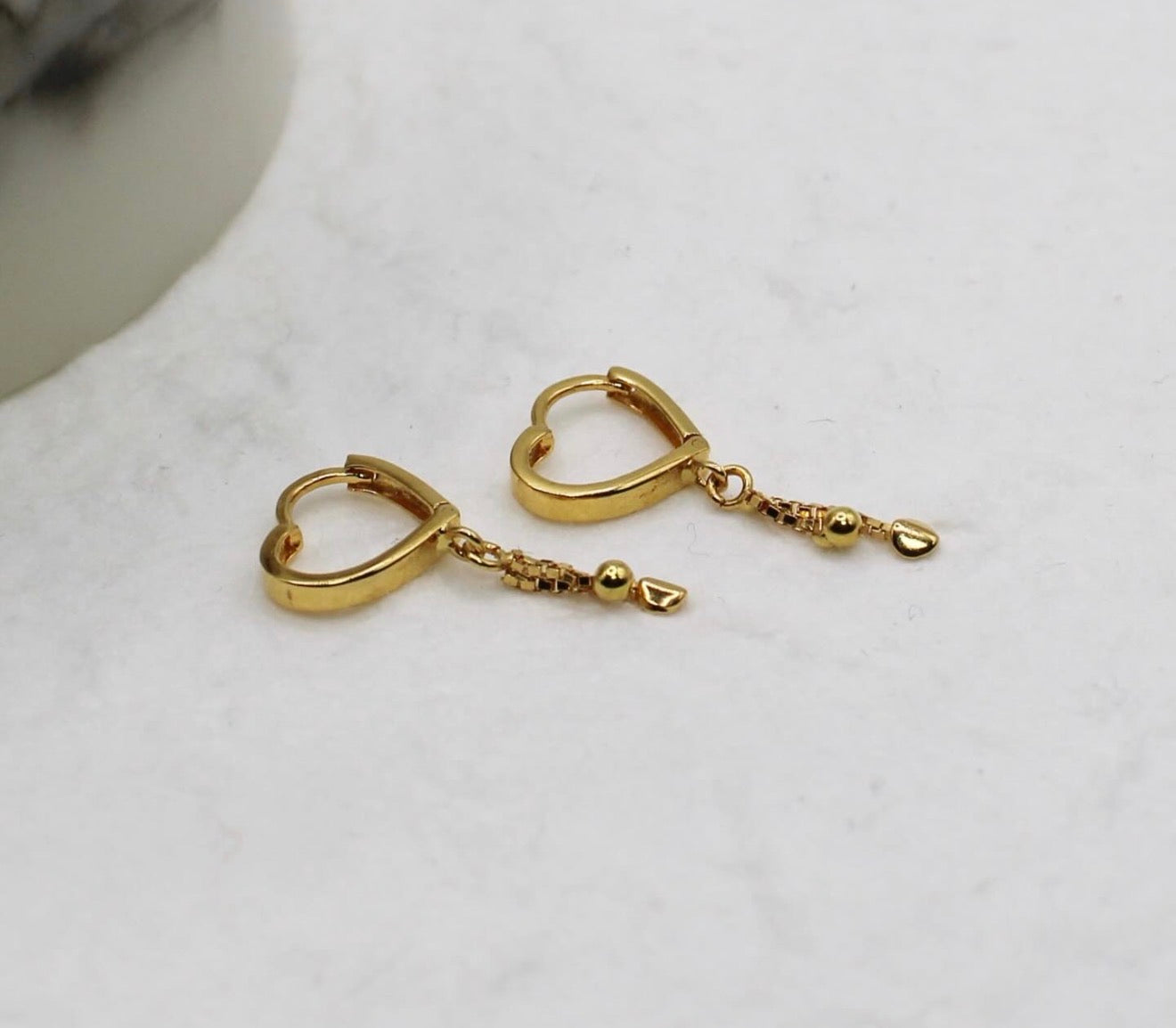 Mini Heart Huggies | 8mm