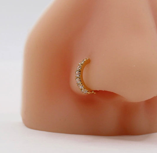 Chunky-ish Sparkly Hoop
