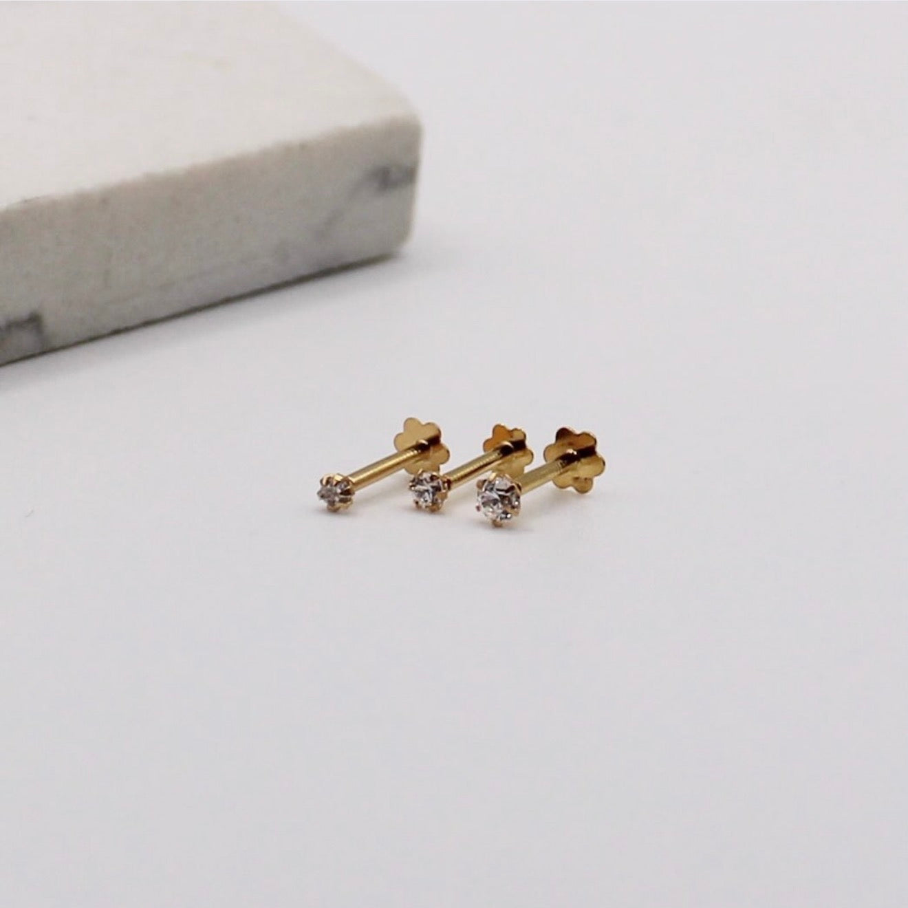 Tiny Cubic Zirconia Stud