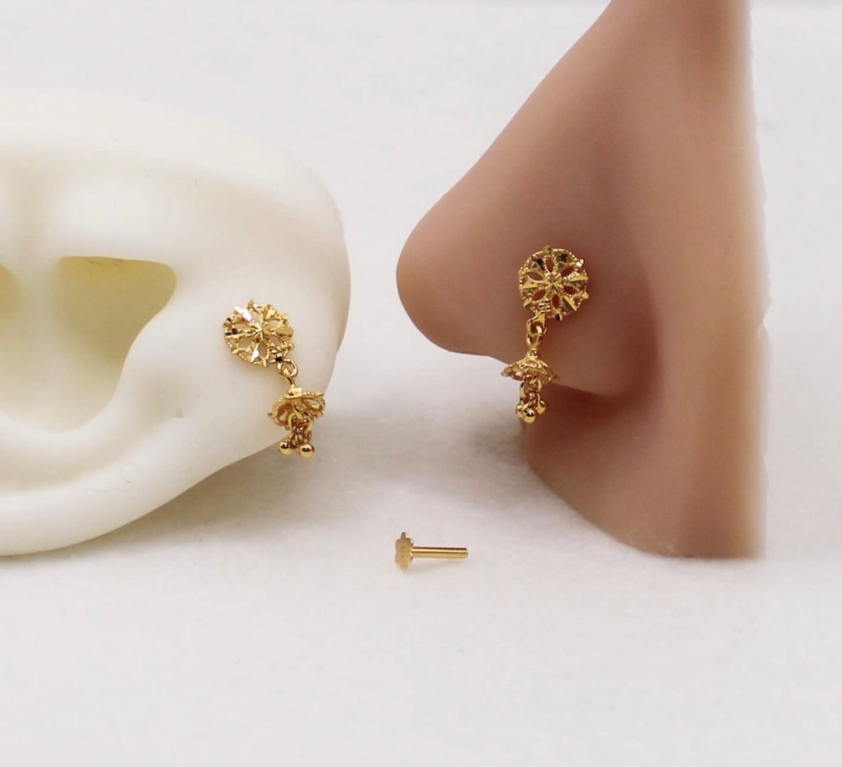 Super-mini Jhumka Studs | 18carat