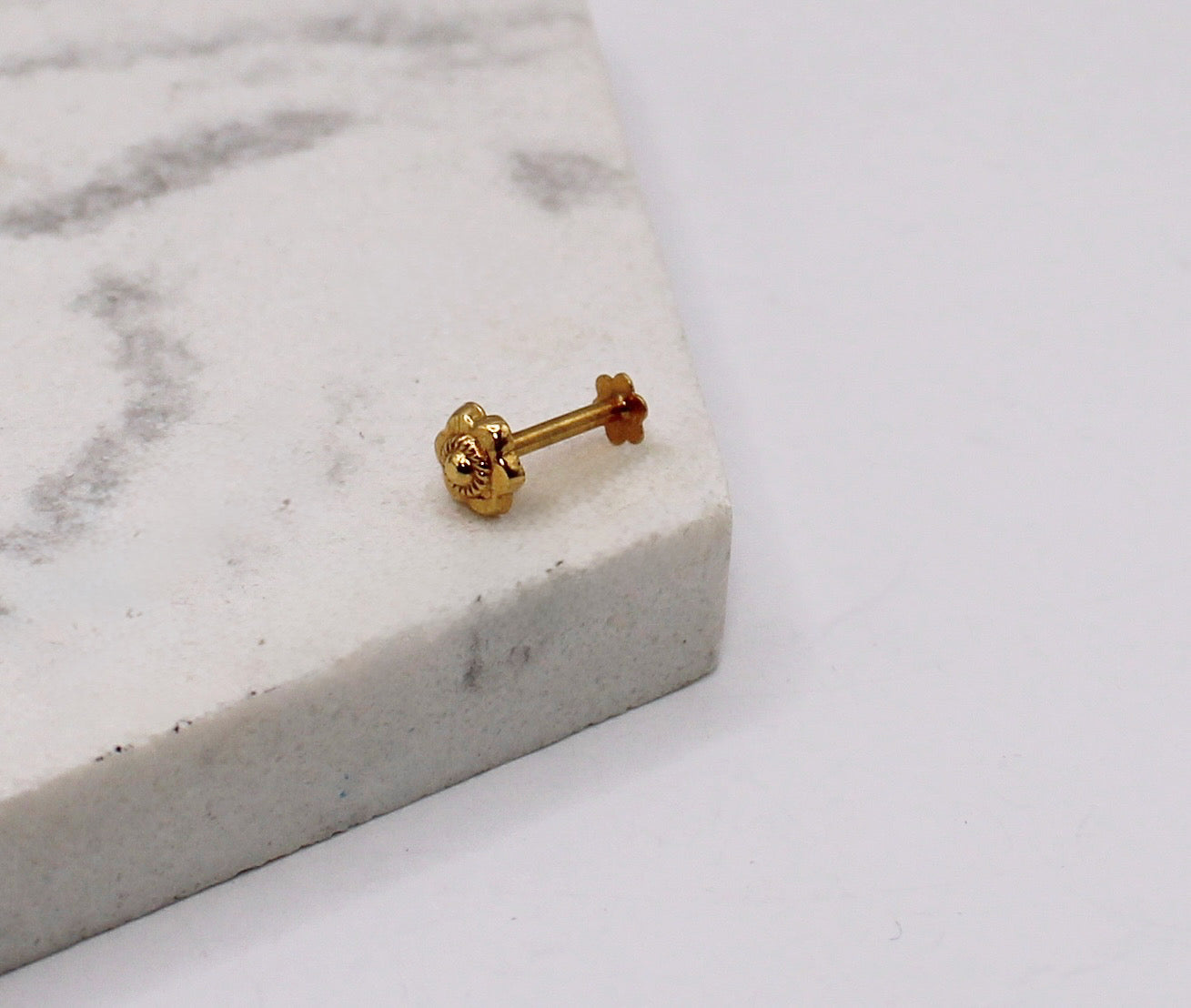 Gold Flower Stud