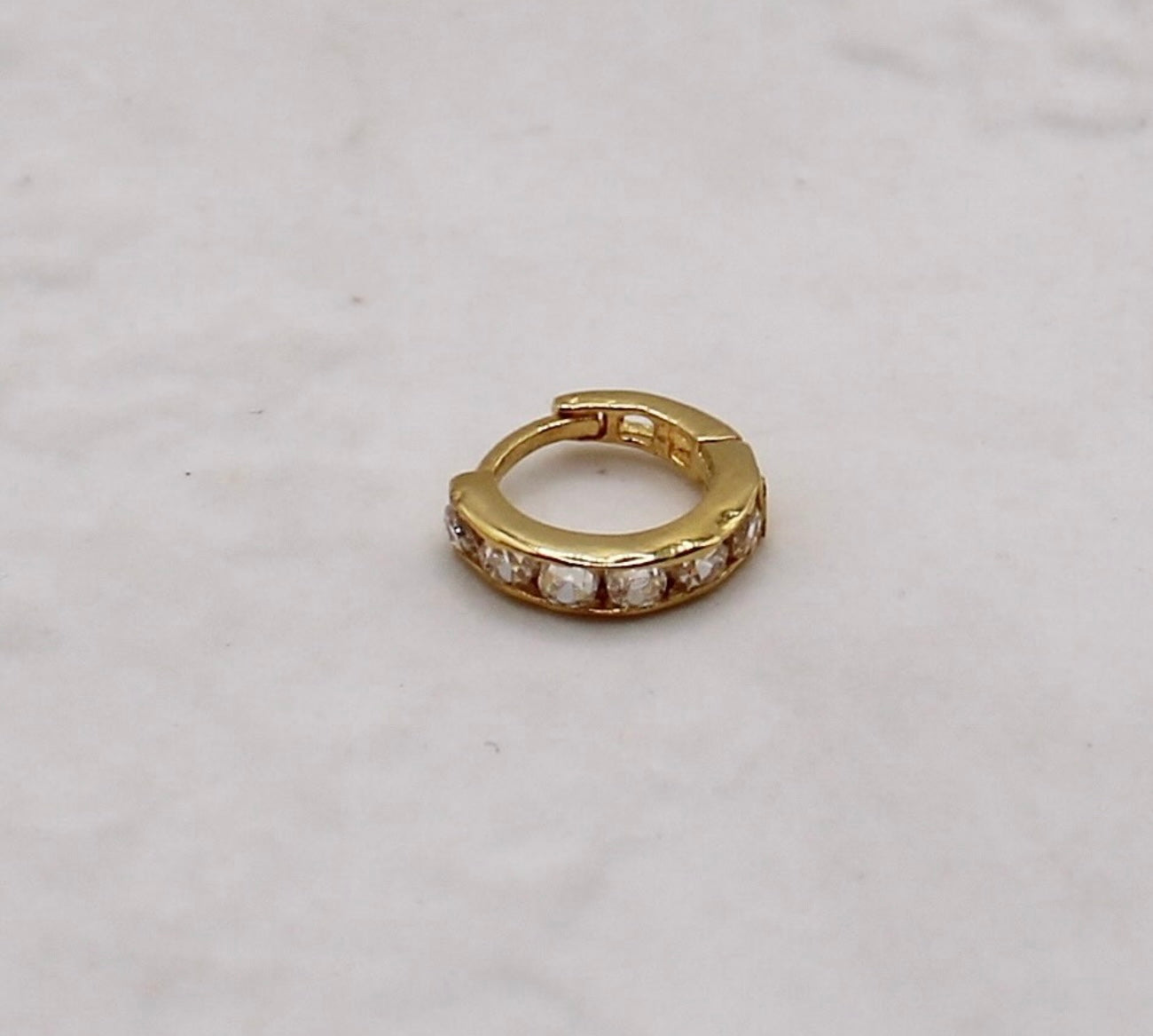 Tiny Sparkly Hoop | 6mm