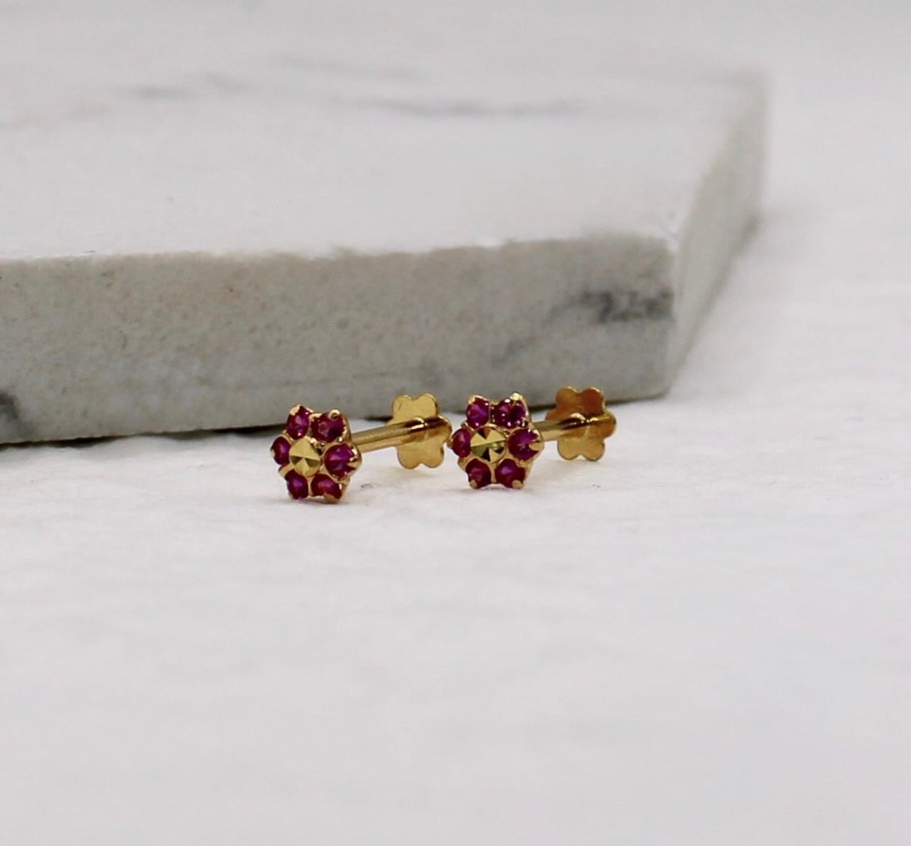 Deep Pink Studs