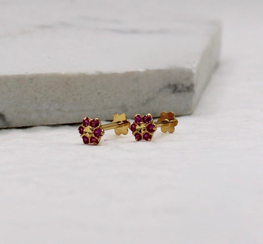 Deep Pink Studs