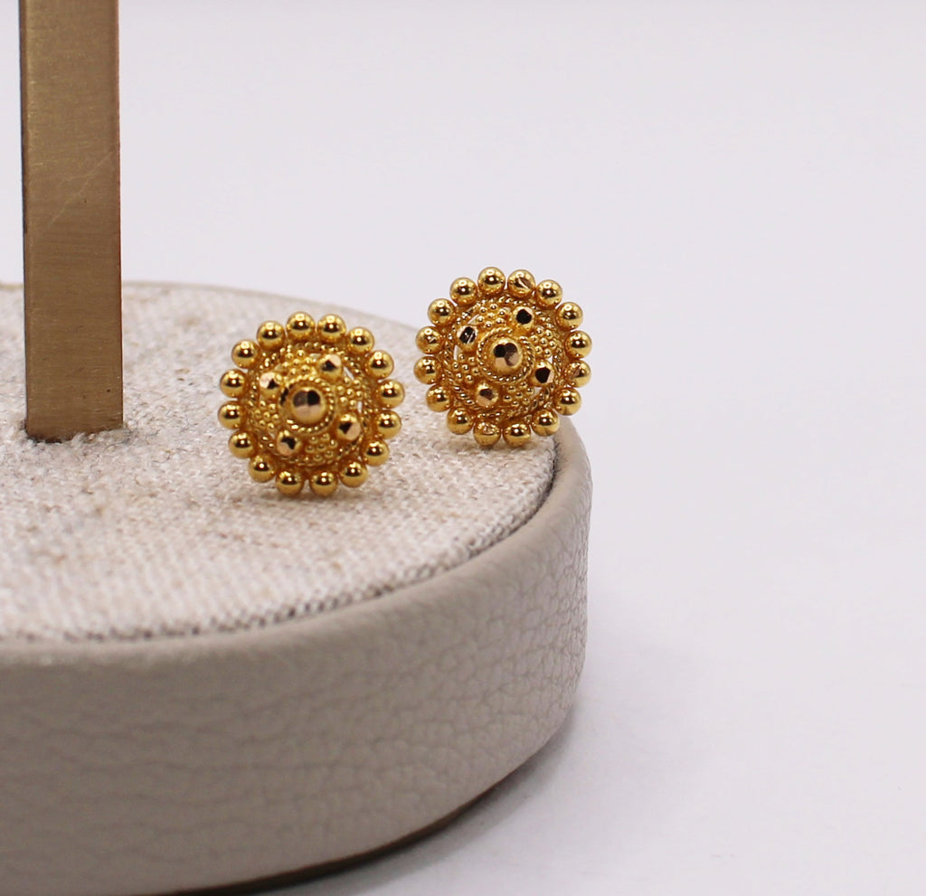 22carat Round Studs