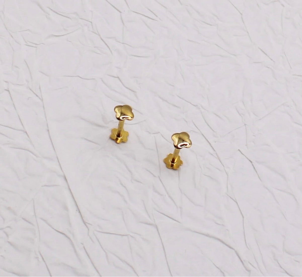 Super Tiny Clover Studs | 3mm