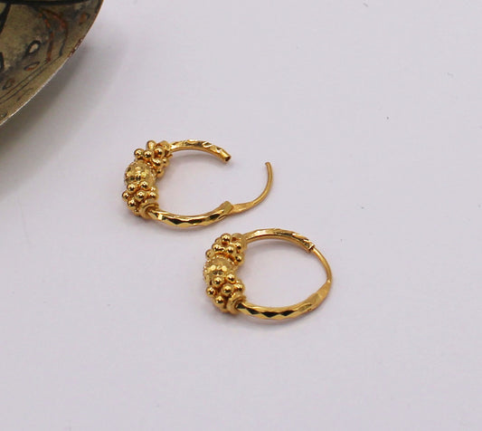 Beaded Detail Hoops | 22carat