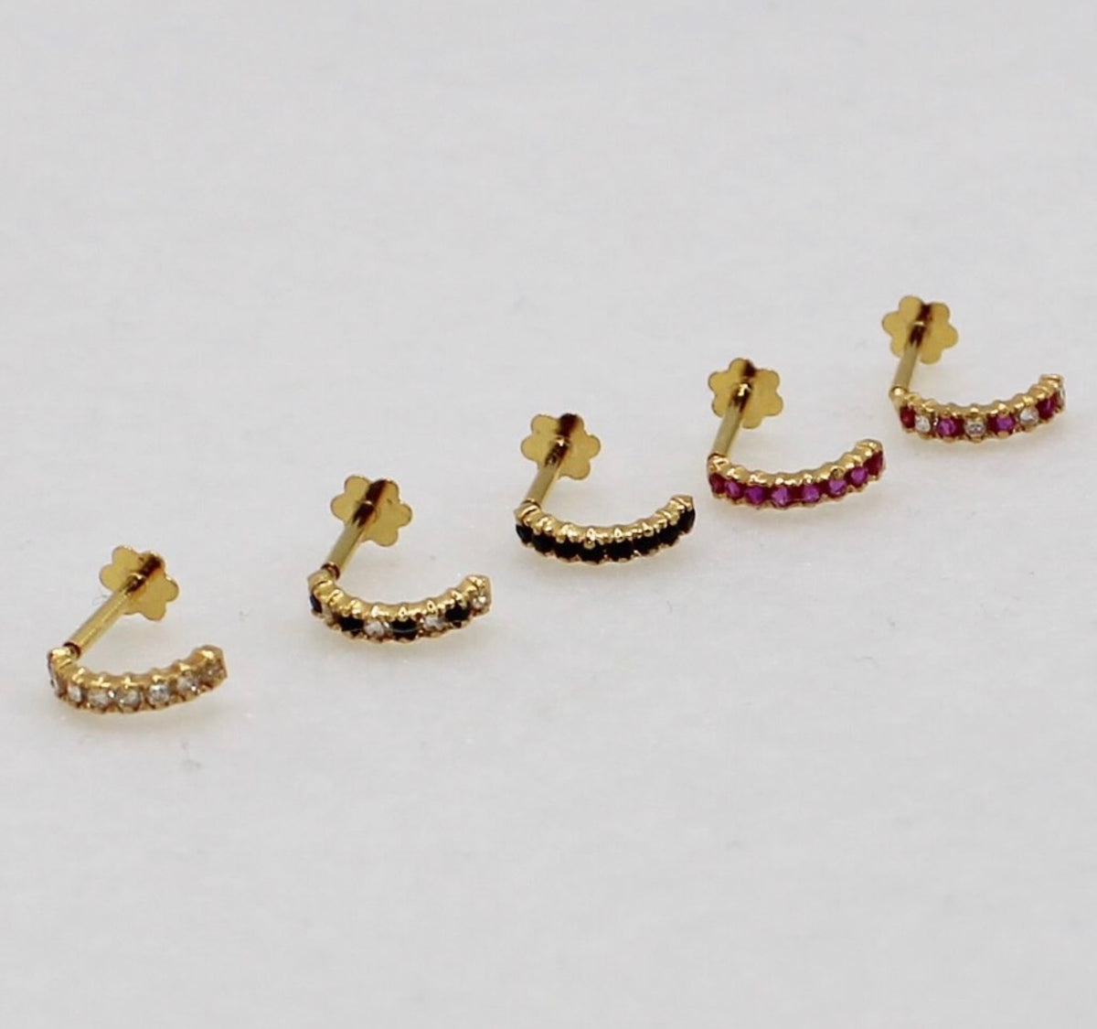 Thin Baguette Studs | single piece
