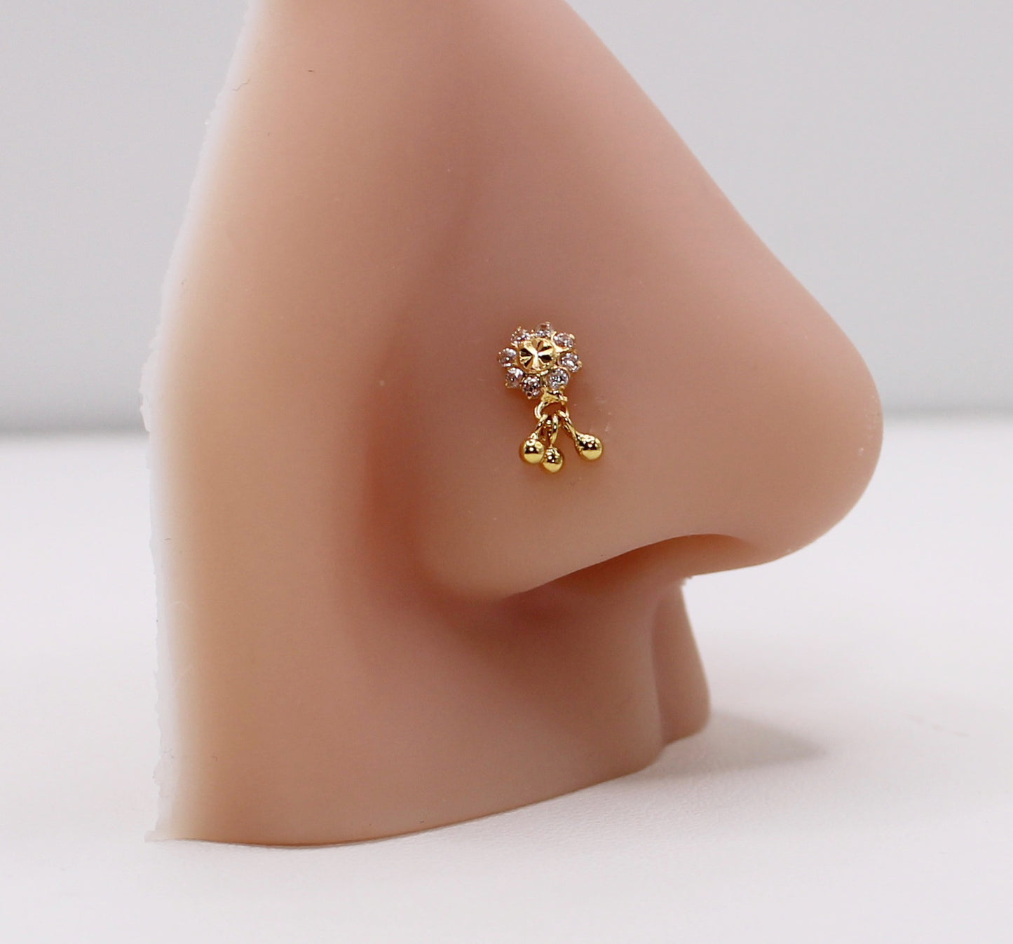 Dangly Flower Stud