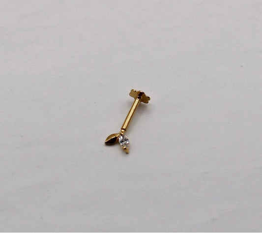 Vertical Helix Piercing Tulip Stud | 4mm
