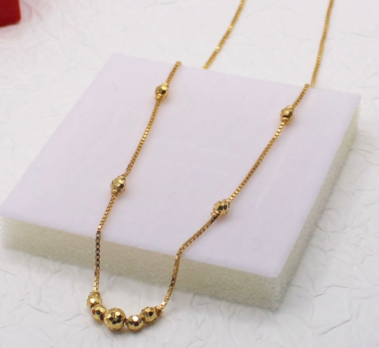 Dainty Beaded Necklace | 22carat