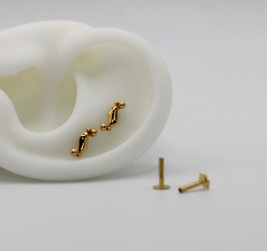 All Gold Solid Stud | single piece