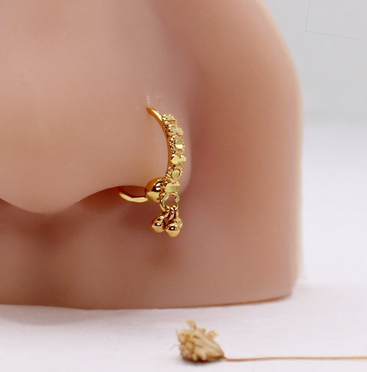 Detailed Gold Hoop