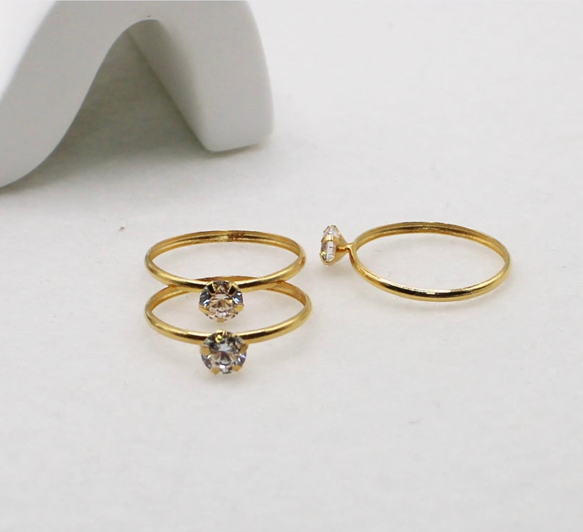Super Lightweight Sparkly Ring | 22carat