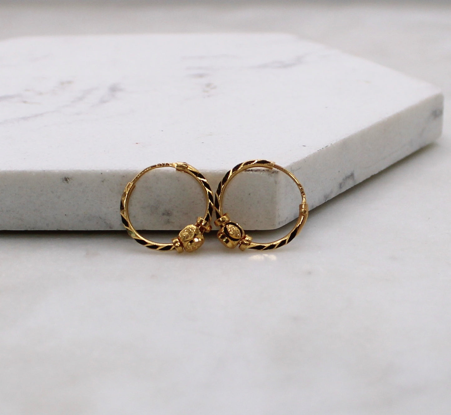 Dainty 22carat Hoops