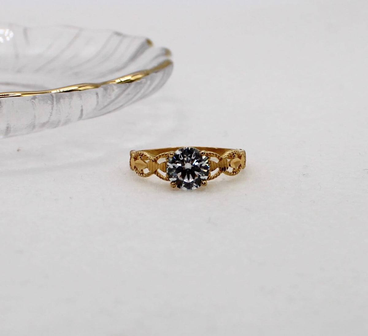 Chunky Cubic Zirconia Ring | Size P 1/2