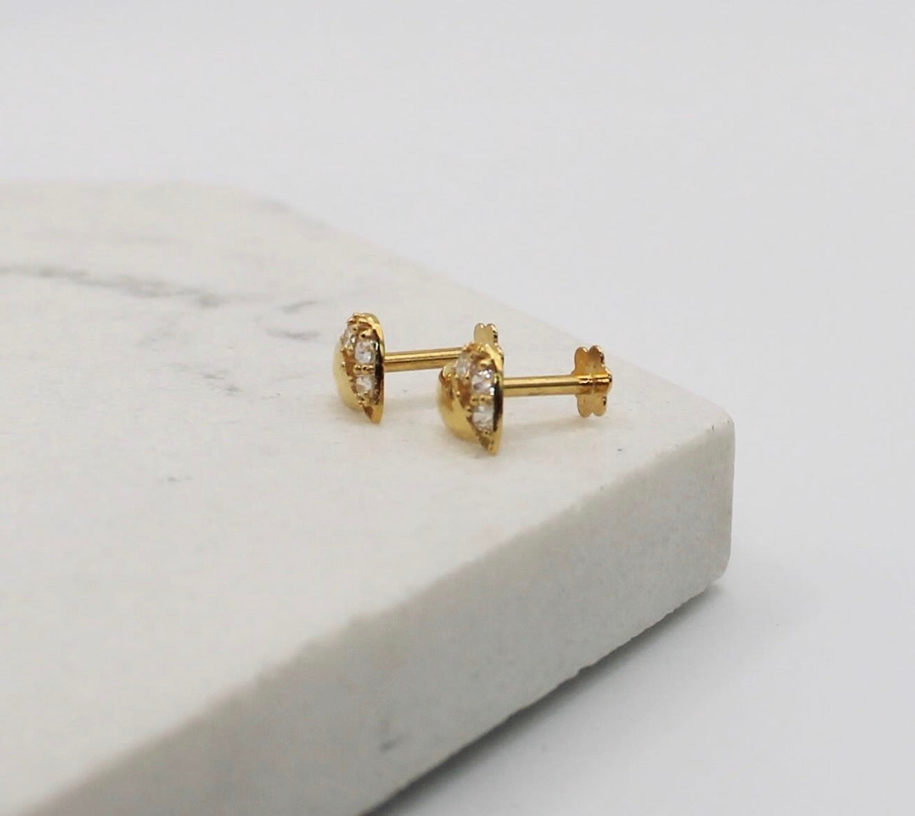 Celeste Heart Studs | 18carat