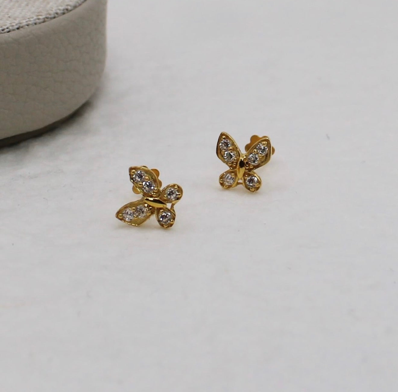 Diamanté Butterfly Studs
