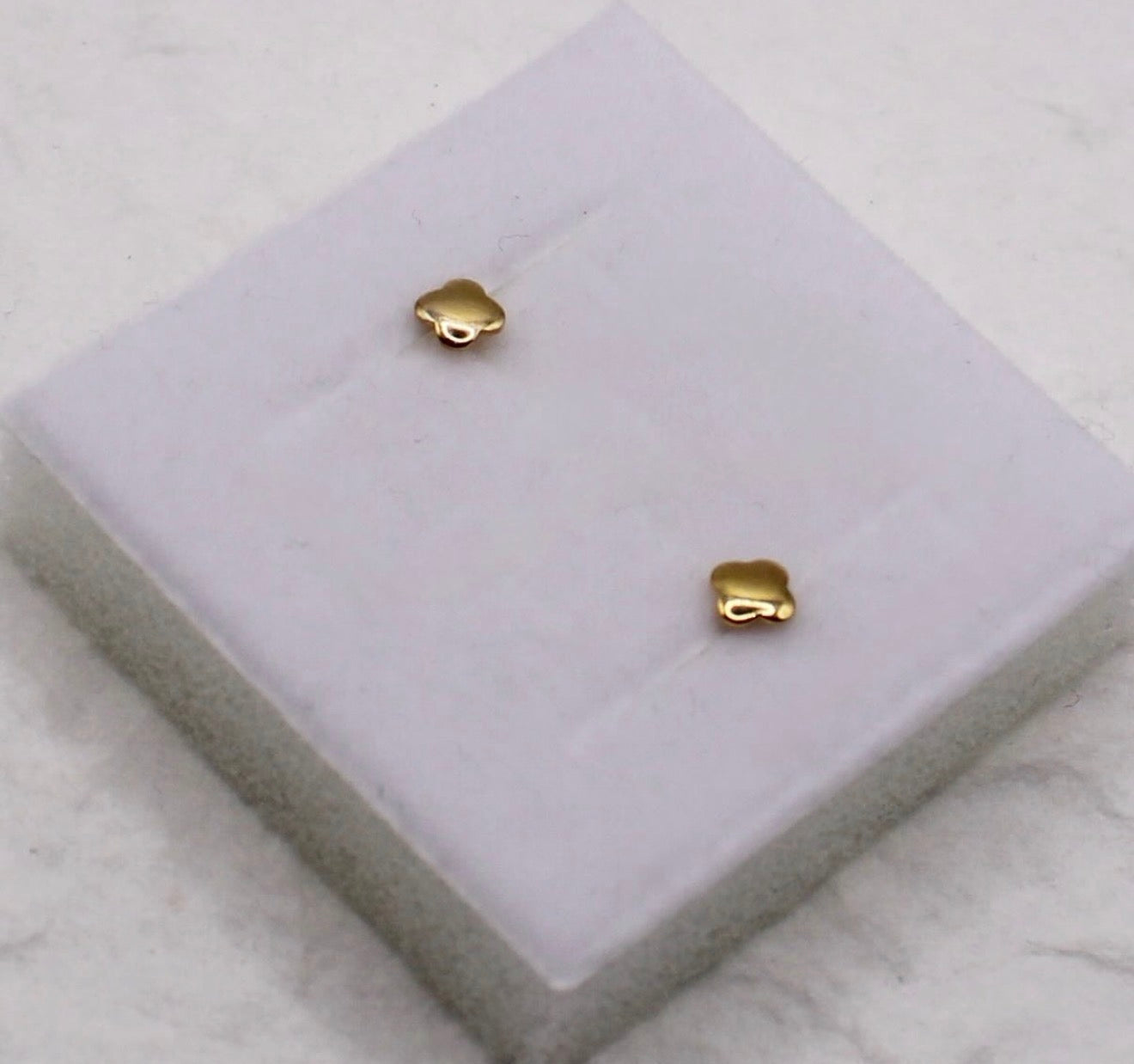 Super Tiny Clover Studs | 3mm