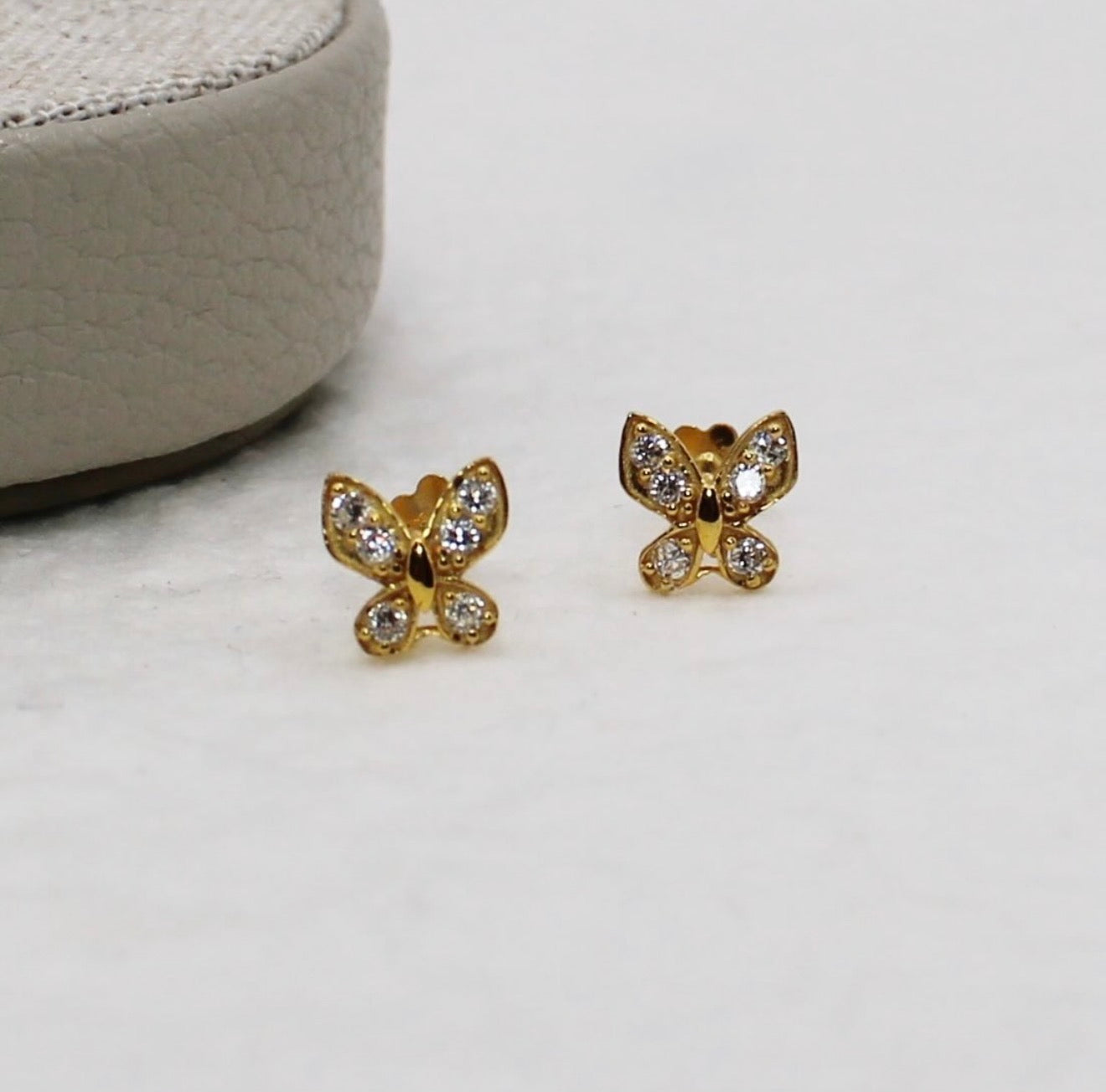 Diamanté Butterfly Studs