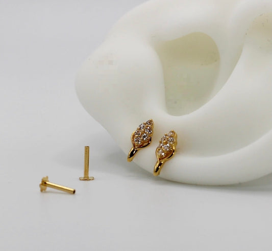Detailed Long Stud | single piece