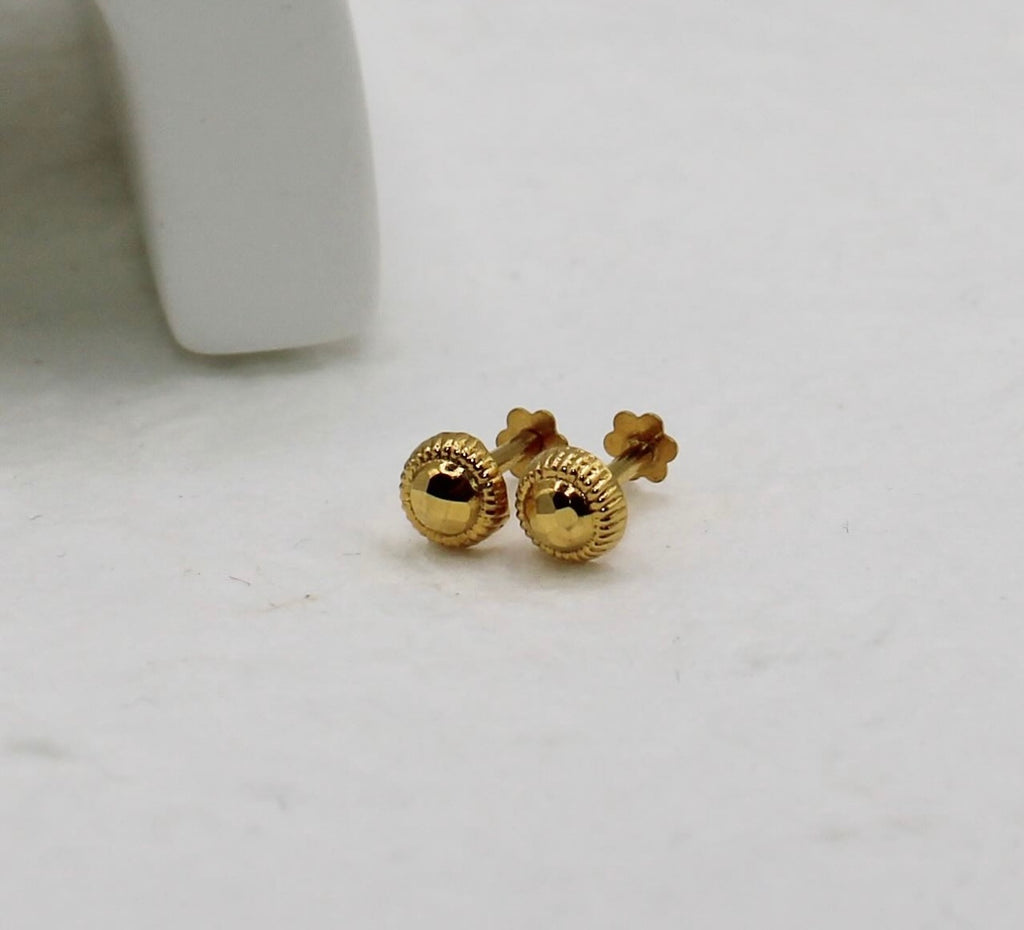 Hollow Halo Studs | 14carat