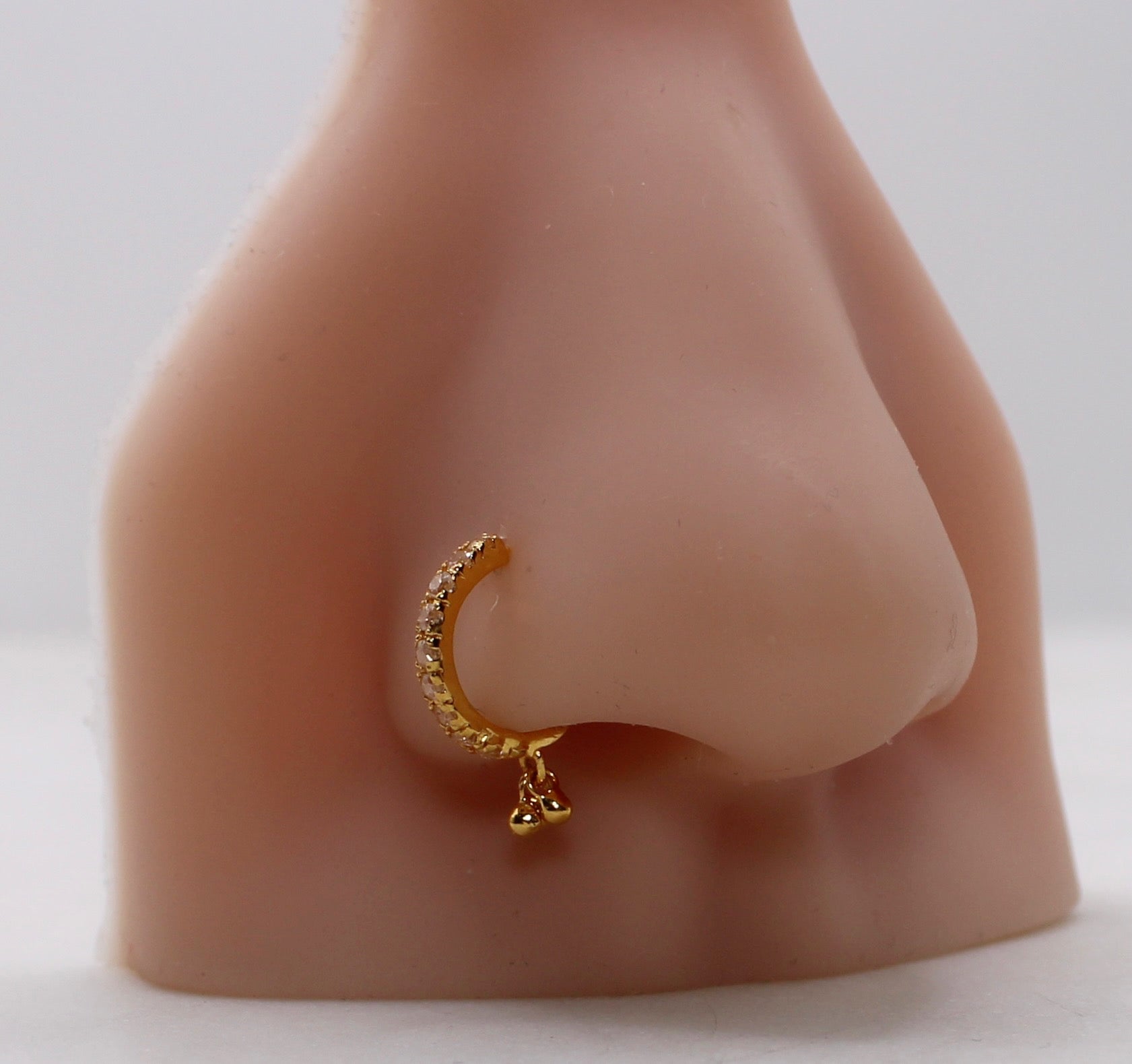 2-ball Dangly Sparkly Hoop