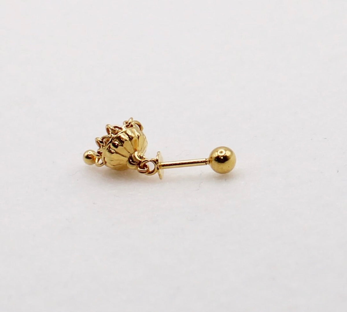 Vertical-Helix Jhumka Stud