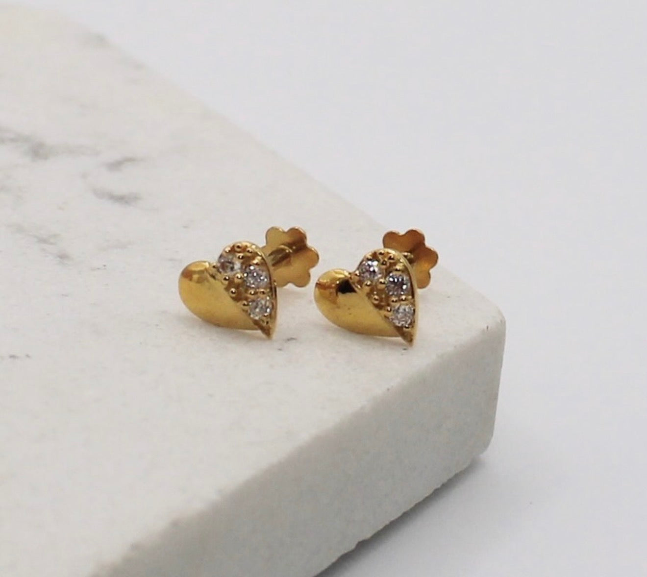 Celeste Heart Studs | 18carat
