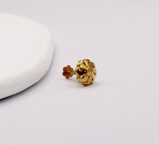 Hollow Flower Stud