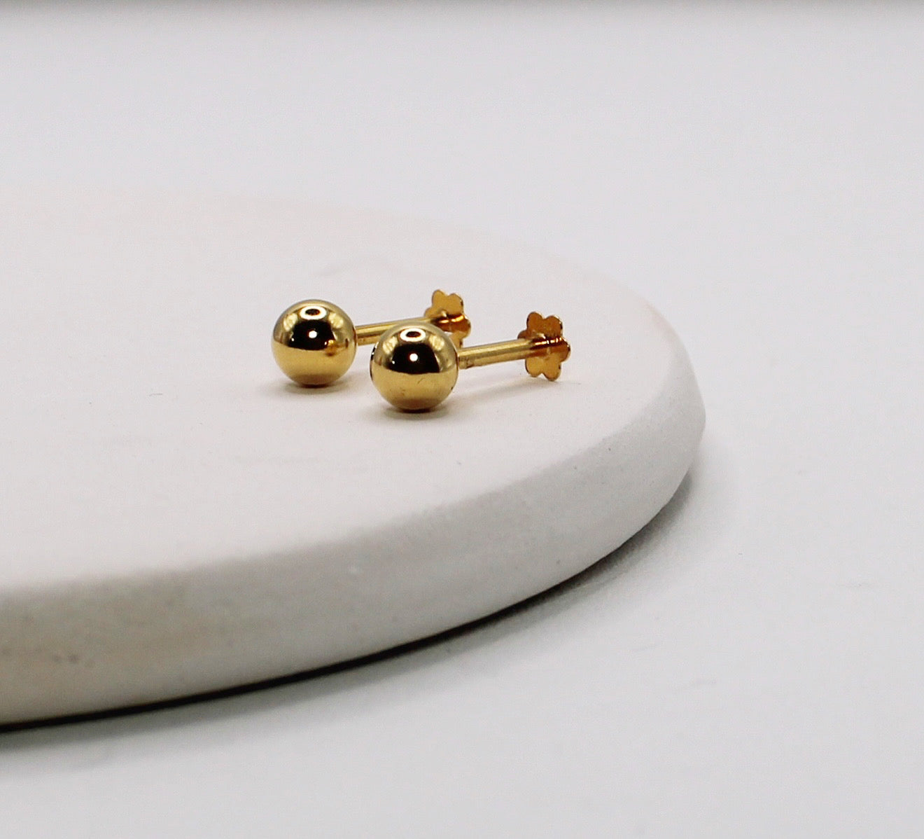 14carat Ball Studs