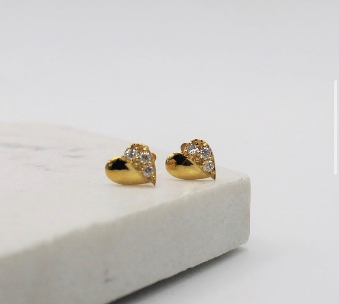 Celeste Heart Studs | 18carat
