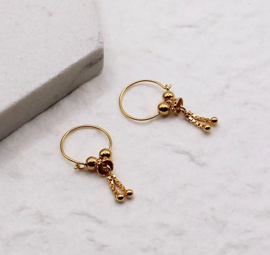 Anaya Chain Hoops | 9mm