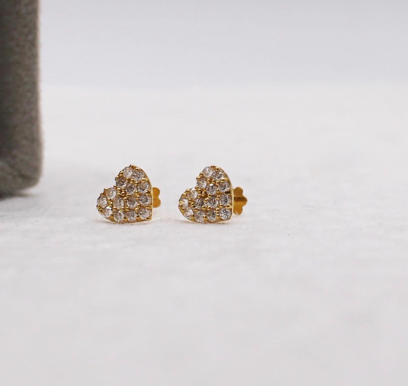 Sparkly Heart Studs