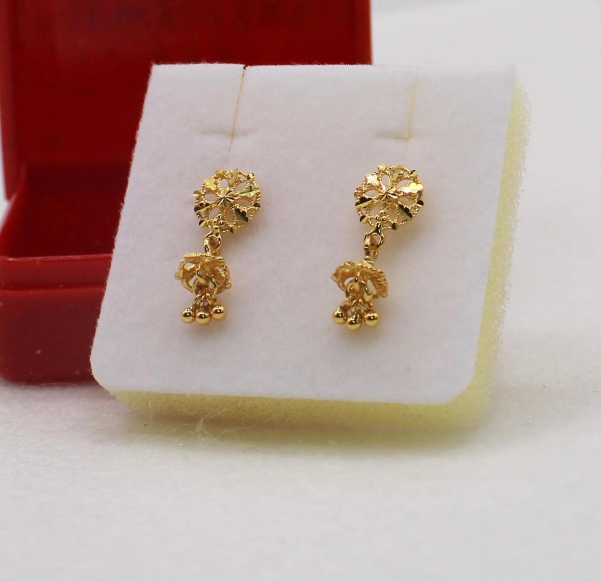 Super-mini Jhumka Studs | 18carat