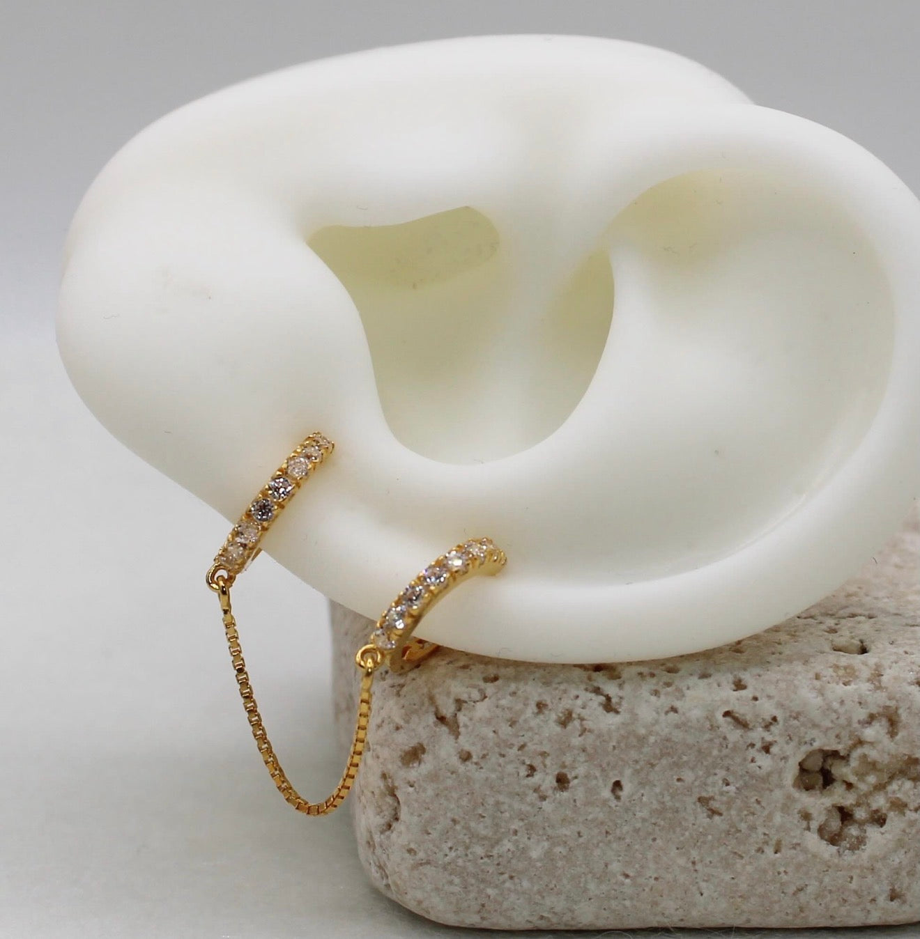 Chain With Double Hoop | 18carat