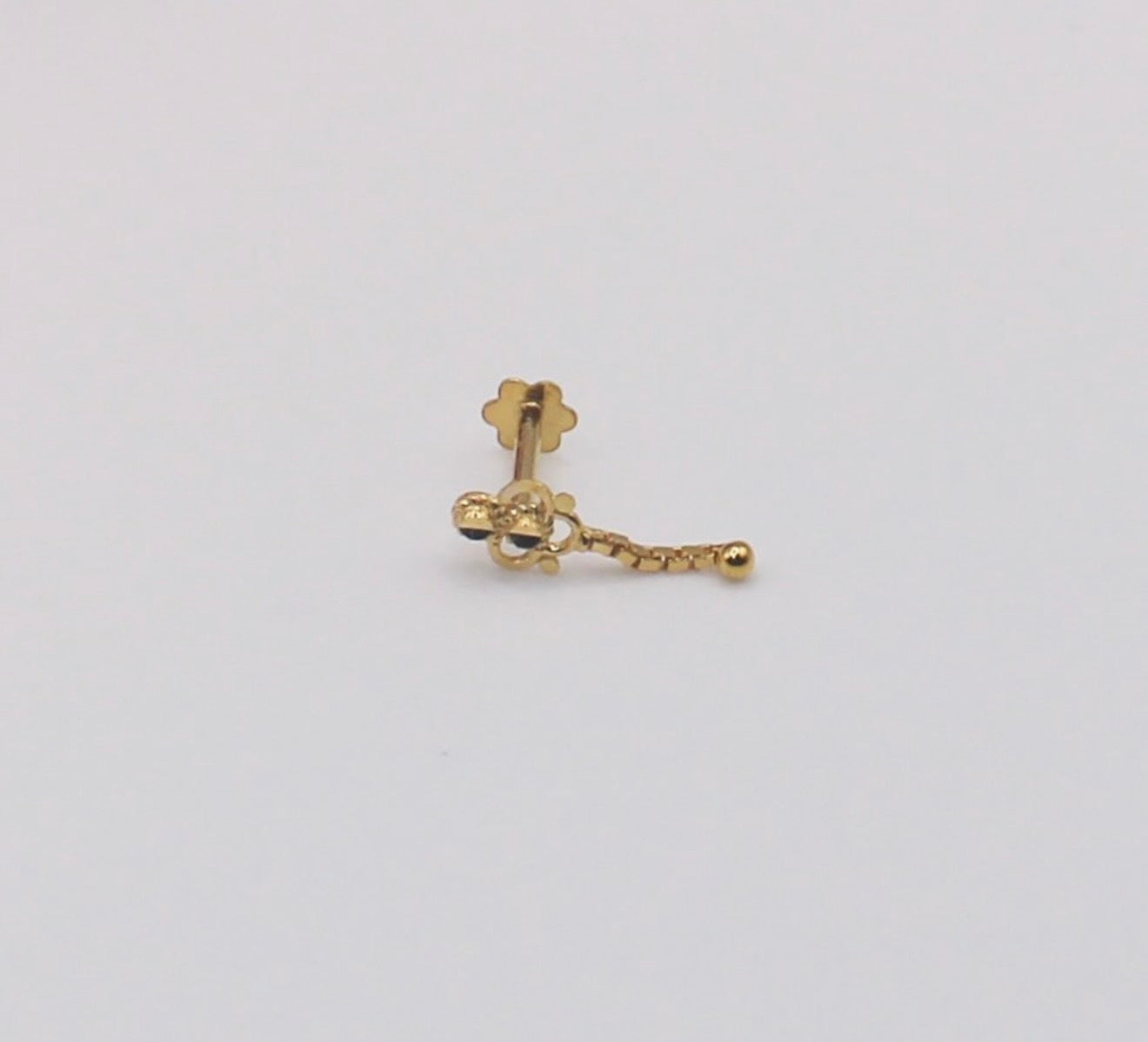 Dainty Chain Stud | 14carat
