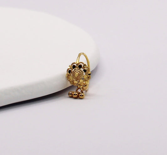 Dangly Flower Hoop | 14carat