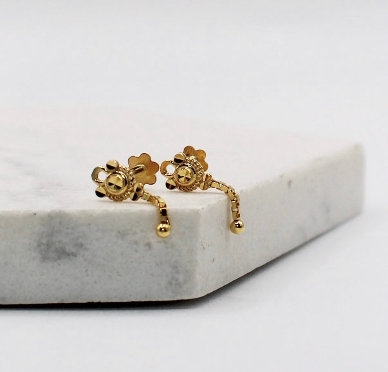 Super Dainty Chain Studs | 14carat