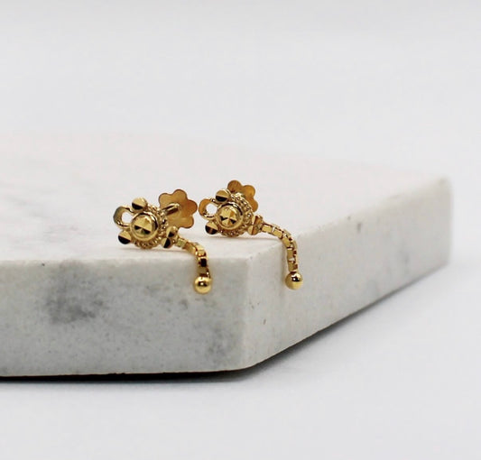 Super Dainty Chain Studs | 14carat