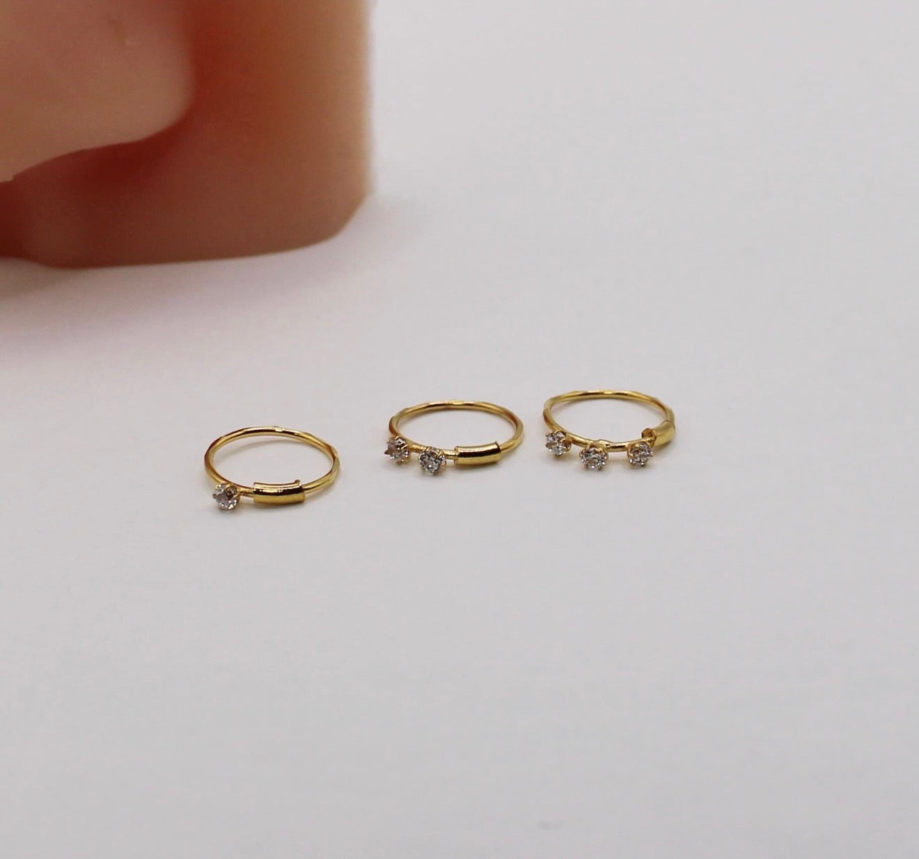 Sparkly Simple Hoop