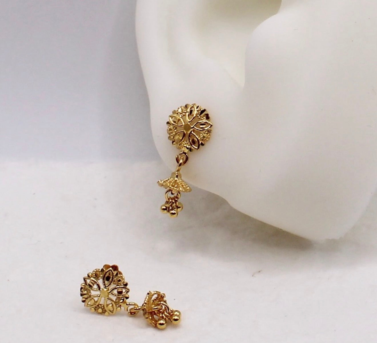 Super-mini Leaf Detail Jhumkas